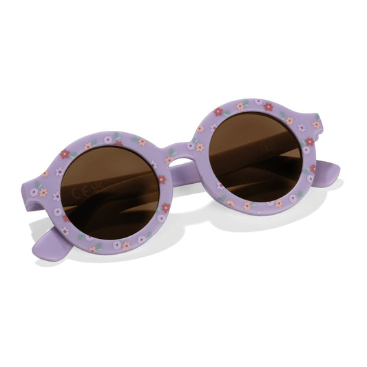 Sonnenbrille Lila Streifen Studio Aufnahme