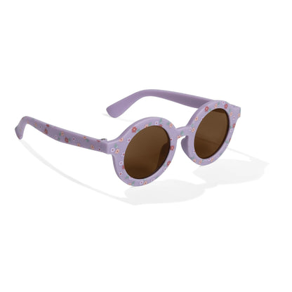 Sonnenbrille Lila Streifen Detail 5