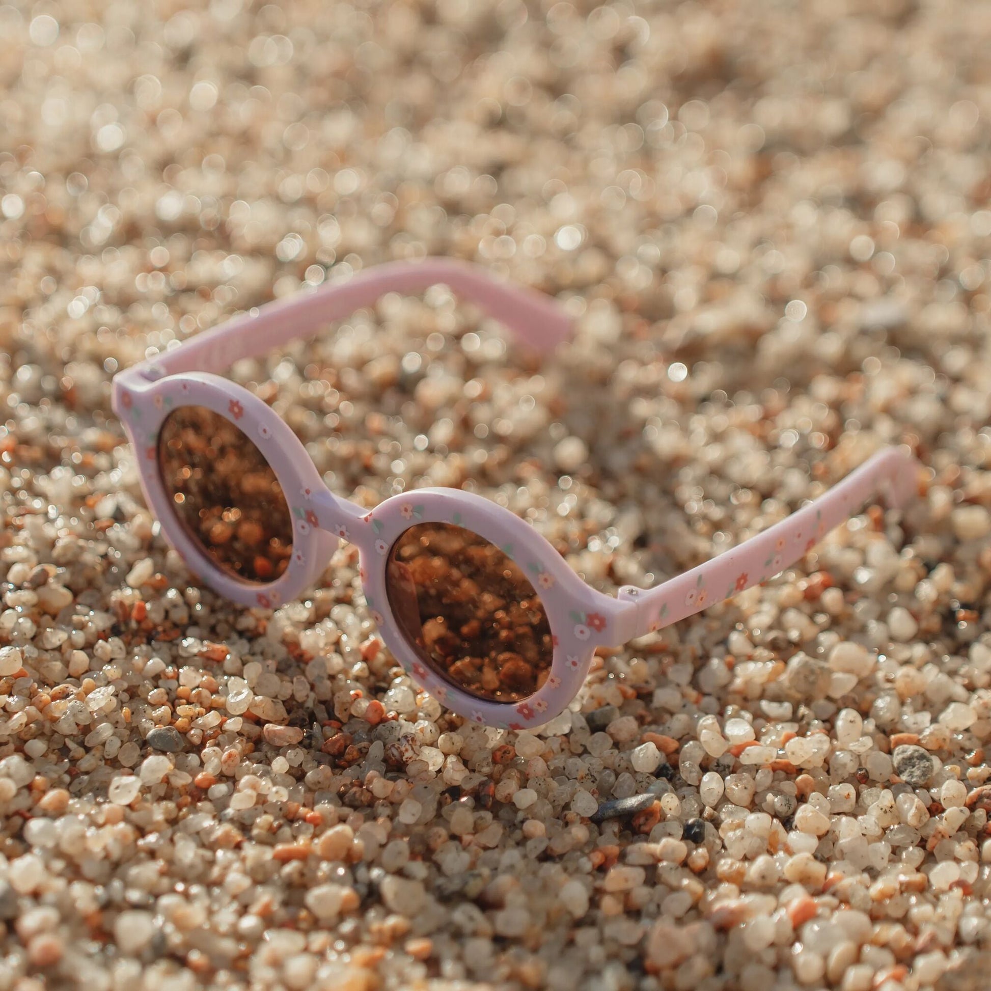 Sonnenbrille Lila Streifen Detail 9