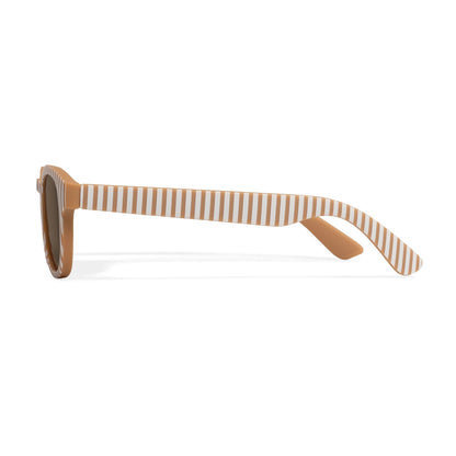 Sonnenbrille Braun Streifen Detail 3