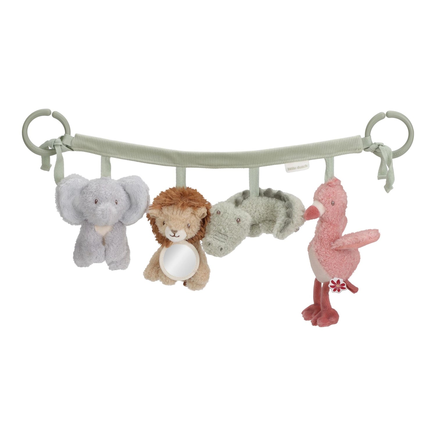 Little Dutch Wagenkette Safari Friends Grün Studio-Aufnahme