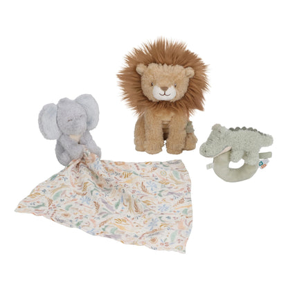 Little Dutch Geschenkset Safari Friends Vorderansicht Box geöffnet