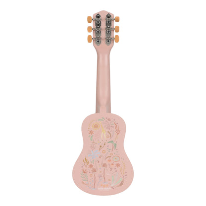 Little Dutch Holzgitarre Rosa Safari Friends Korpus mit Tiermotiv