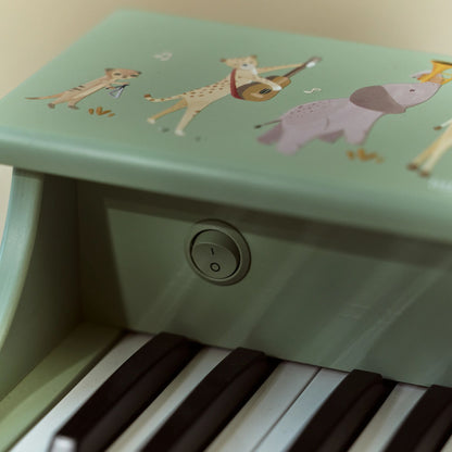 Little Dutch Holzklavier Grün Safari Friends Detail Holz-Tasten