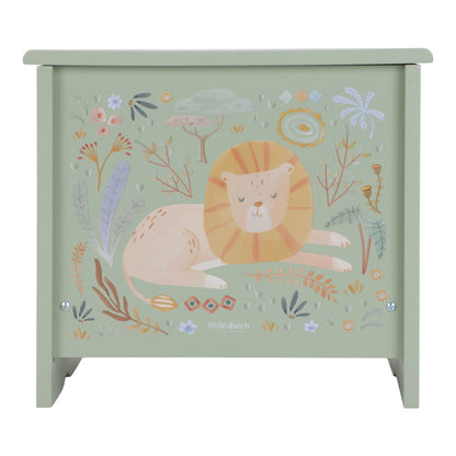Little Dutch Holzklavier Grün Safari Friends Detail Holzkorpus mit Print