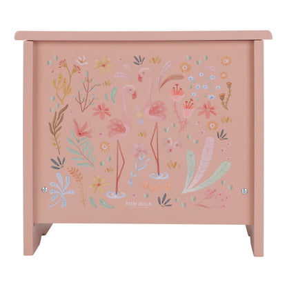 Little Dutch Holzklavier Rosa Safari Friends Detail Holzkorpus mit Print