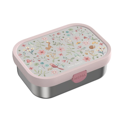Mepal Edelstahl Brotdose mit Fächern Rosa Fairy Wonders Little Dutch