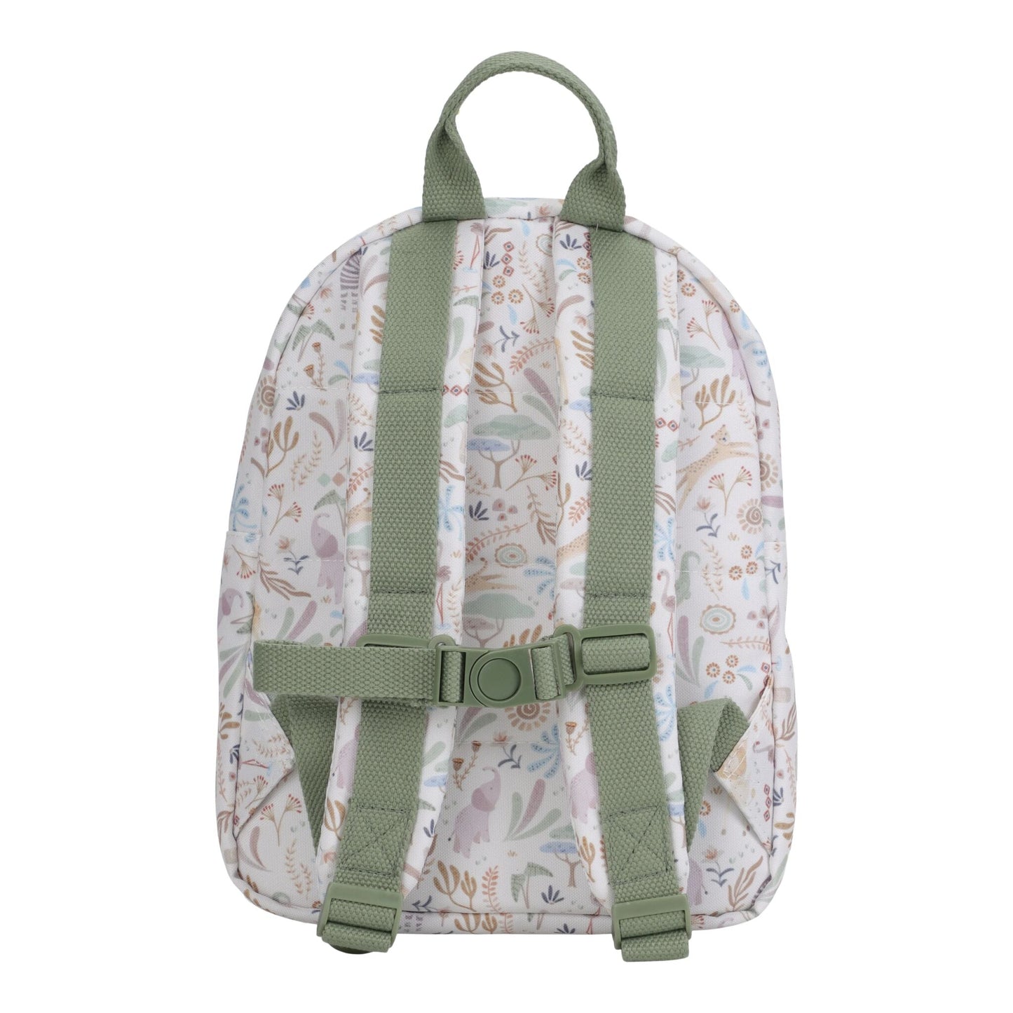 Little Dutch Rucksack Safari Friends 29 cm Rückansicht mit verstellbaren Trägern