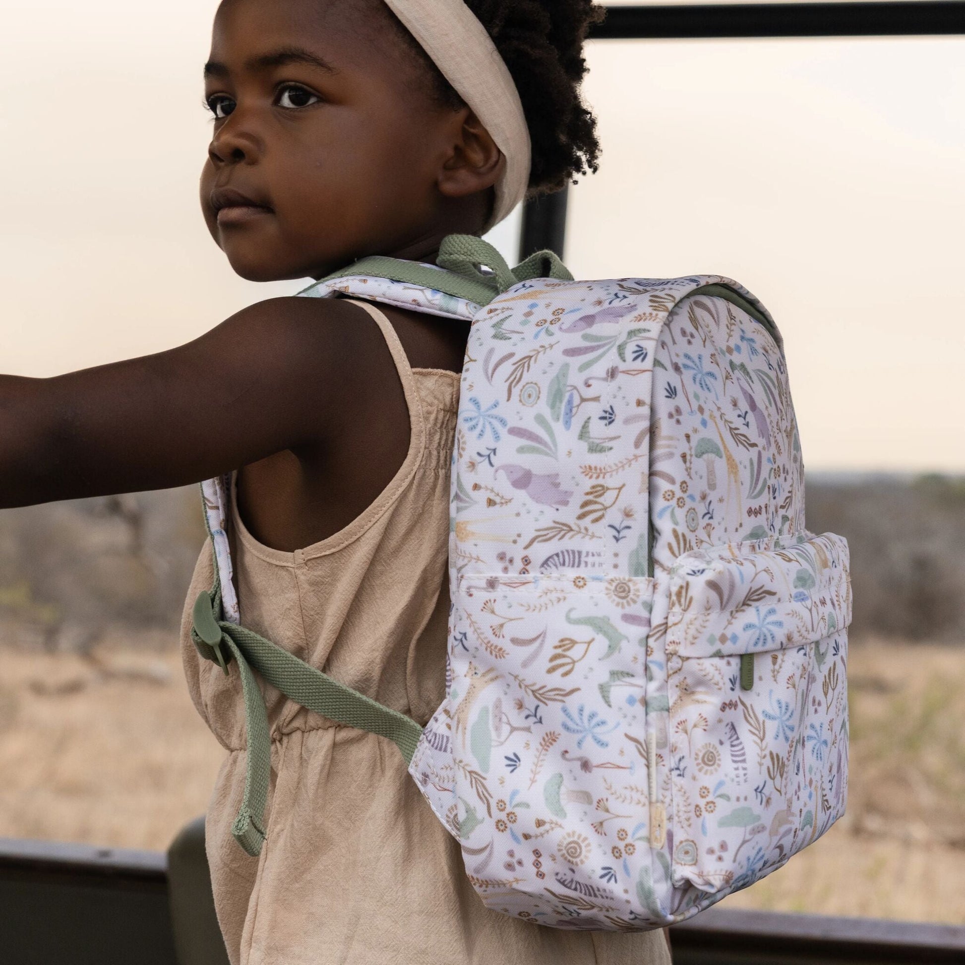 Little Dutch Rucksack Safari Friends 29 cm Innenansicht Hauptfach