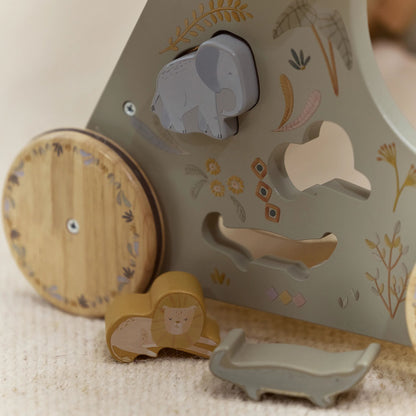 Little Dutch Aktivitätslaufwagen Grün Safari Friends – Produktbild 7