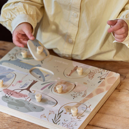 Little Dutch Klangpuzzle Grün Safari Friends – Detailansicht 4