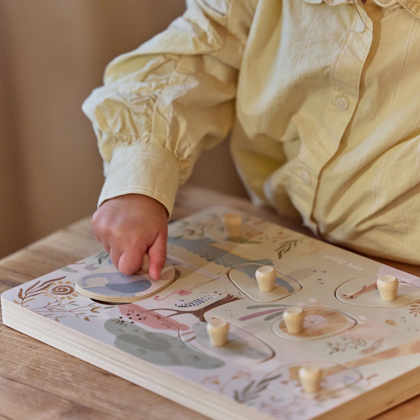 Little Dutch Klangpuzzle Grün Safari Friends – Detailansicht 3