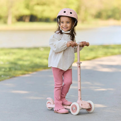 Little Dutch Roller und Helm Rosa Blümchen zusammen im Bundle