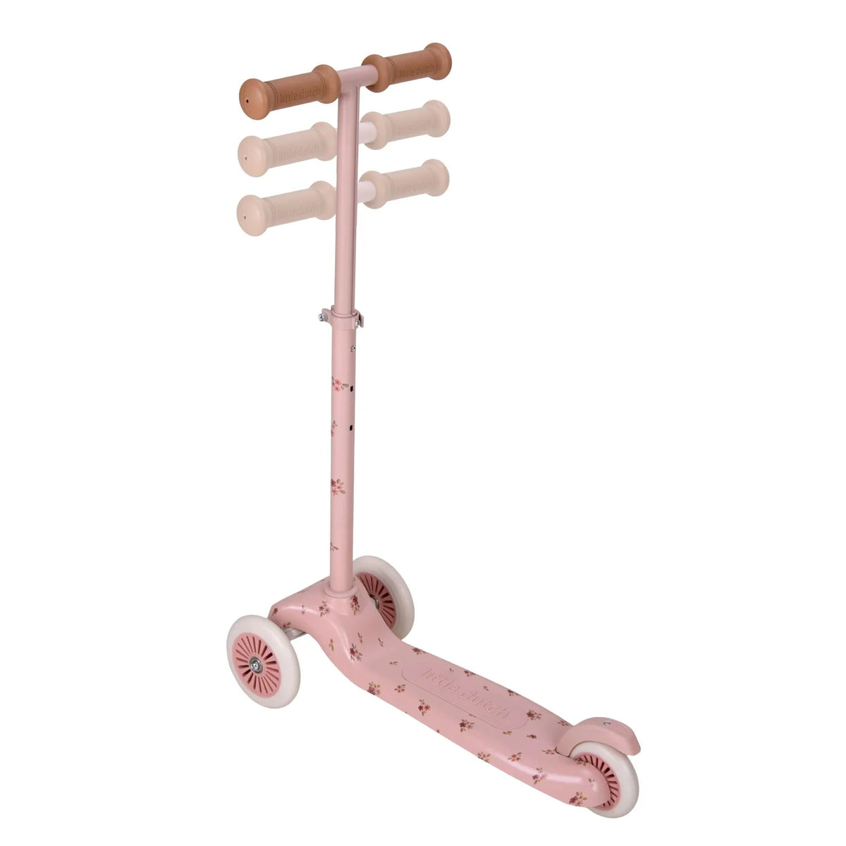 Little Dutch Roller Pink Blümchen Detailansicht Räder