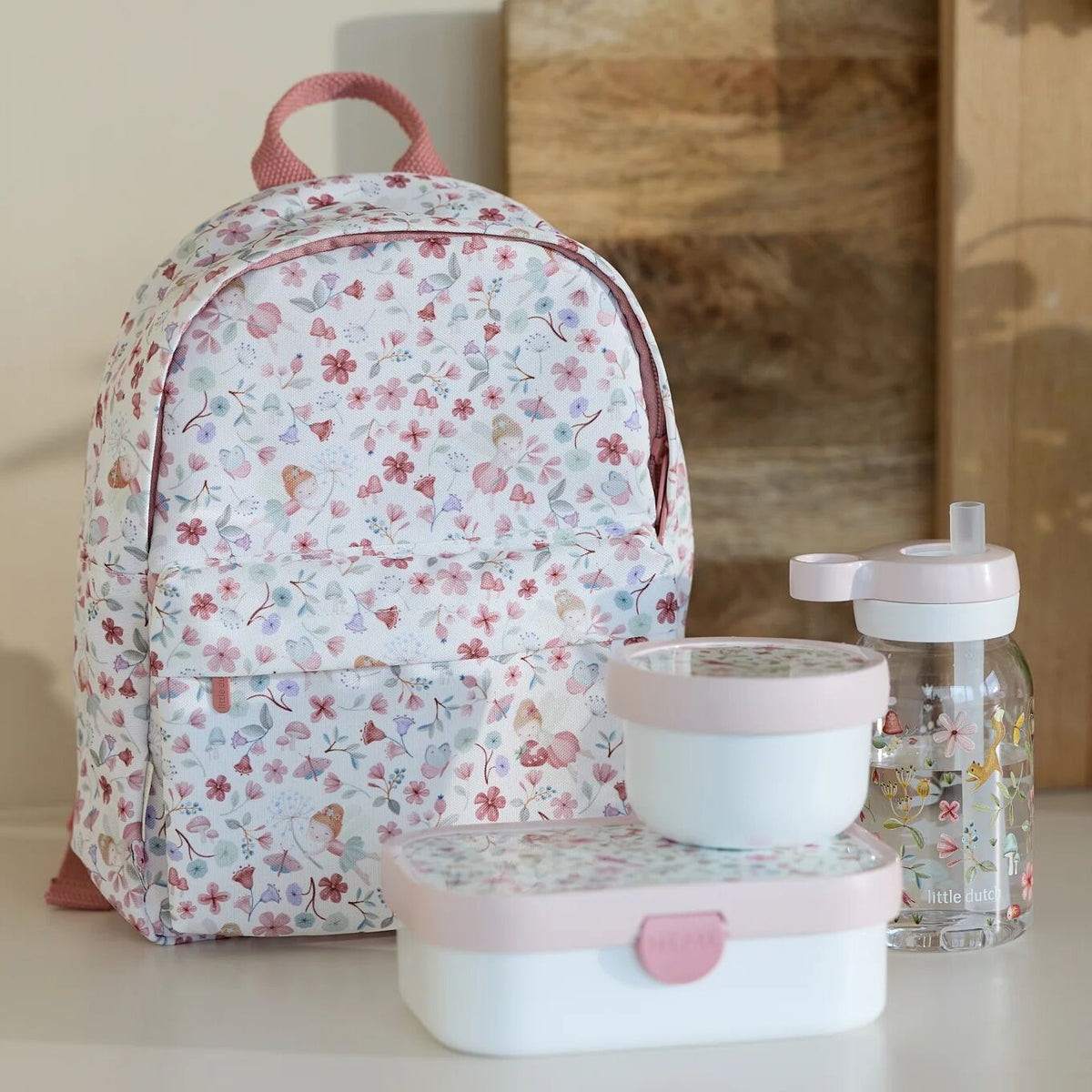 Little Dutch Rucksack Rosa 29 cm Fairies, Set Ansicht