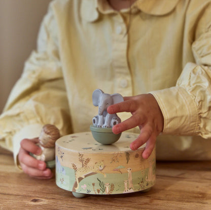 Little Dutch Spieluhr aus Holz Grün Safari Friends – Bild 4