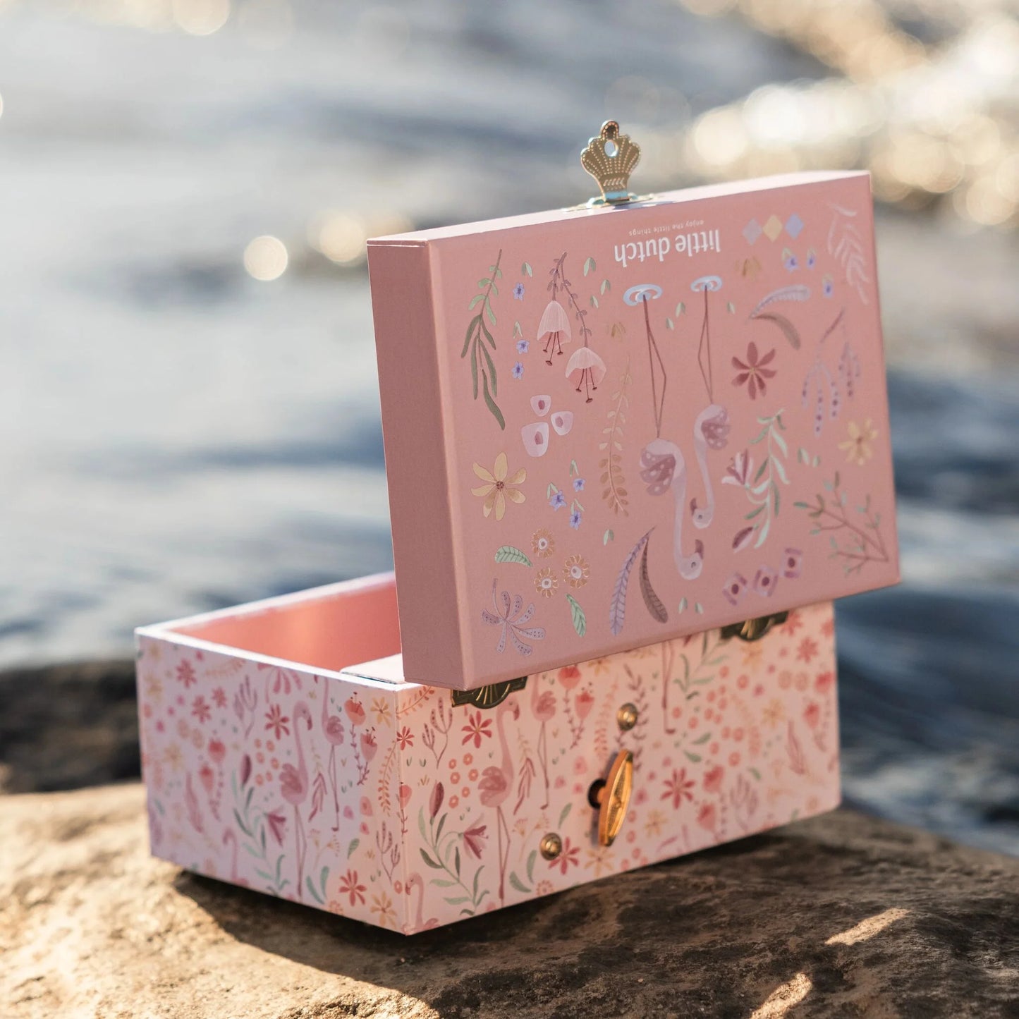 Little Dutch Schmuckkästchen mit Musik Flamingo Rosa Safari Friends Bild 2