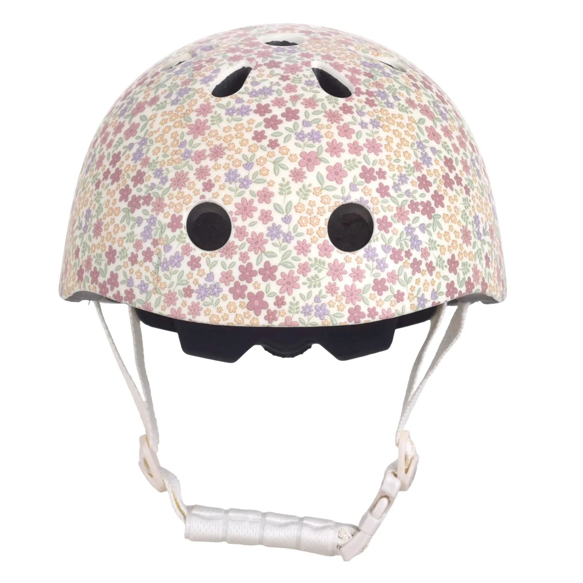 Little Dutch Kinderhelm Weiß Blumen Innenpolster