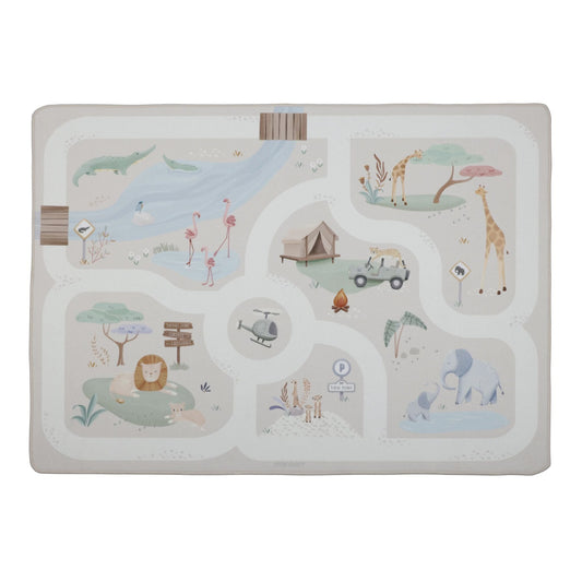 Little Dutch Autospielmatte Safari Friends Beige – Bild 1