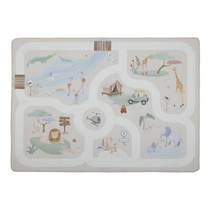 Little Dutch Autospielmatte Safari Friends Beige – Bild 1