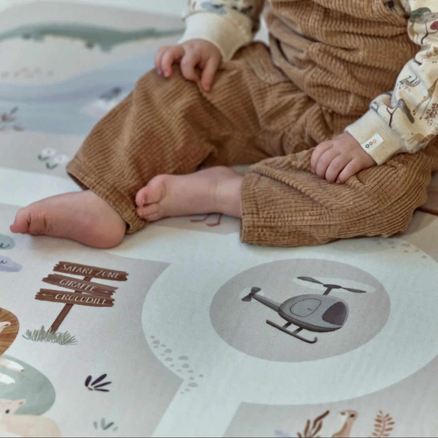 Little Dutch Autospielmatte Safari Friends Beige – Bild 5