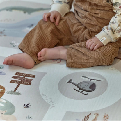 Little Dutch Autospielmatte Safari Friends Beige – Bild 5
