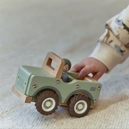 Little Dutch Safariauto aus Holz Grün – Detailansicht 3