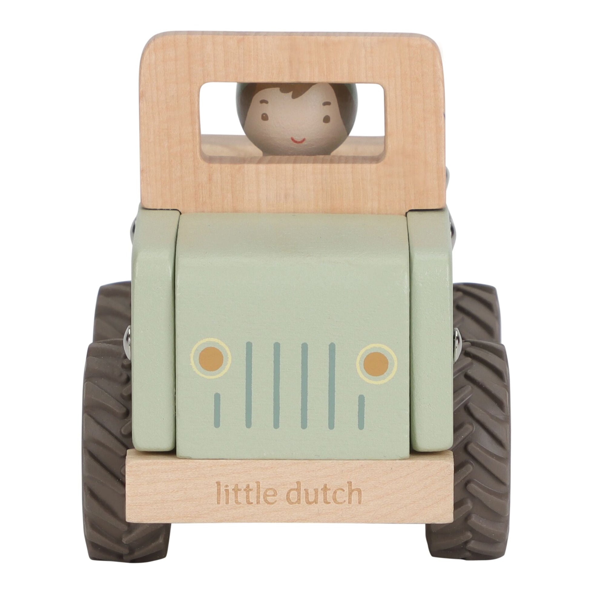 Little Dutch Safariauto aus Holz Grün – Detailansicht 2