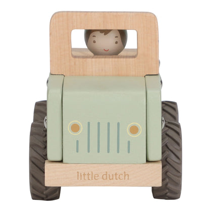 Little Dutch Safariauto aus Holz Grün – Detailansicht 2