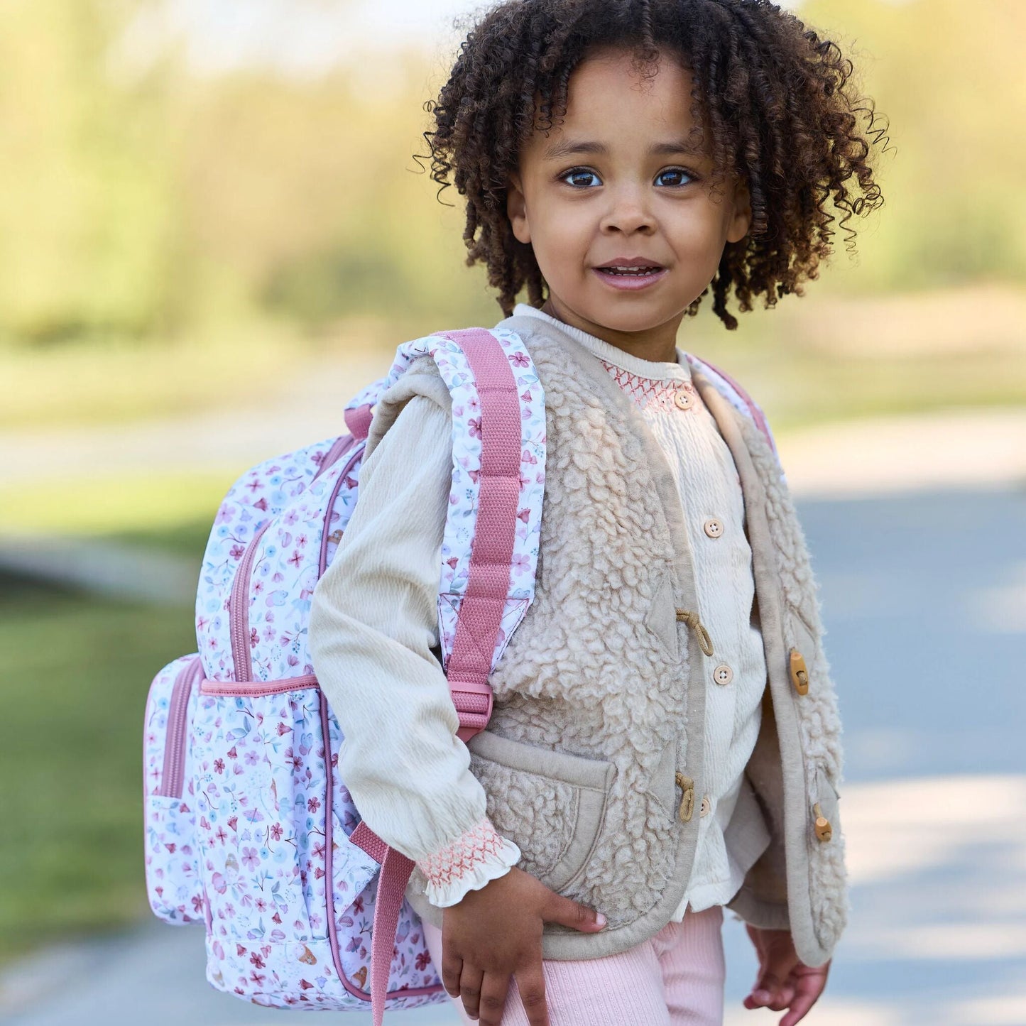Little Dutch Rucksack Rosa 35 cm Fairies, Detail Innenraum