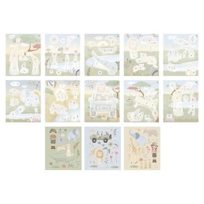 Little Dutch Stickerbuch nach Zahlen Jim Safari Friends – Seitenansicht