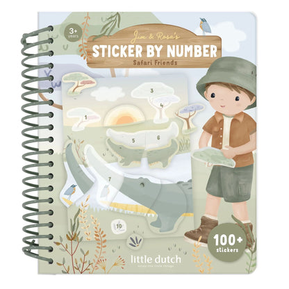Little Dutch Stickerbuch nach Zahlen Jim Safari Friends – Studioaufnahme