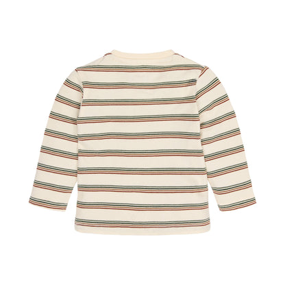 Langarmshirt Beige gestreift Little Dutch Detail