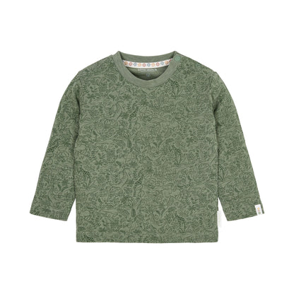 Langarmshirt Grün mit Aufdruck Little Dutch