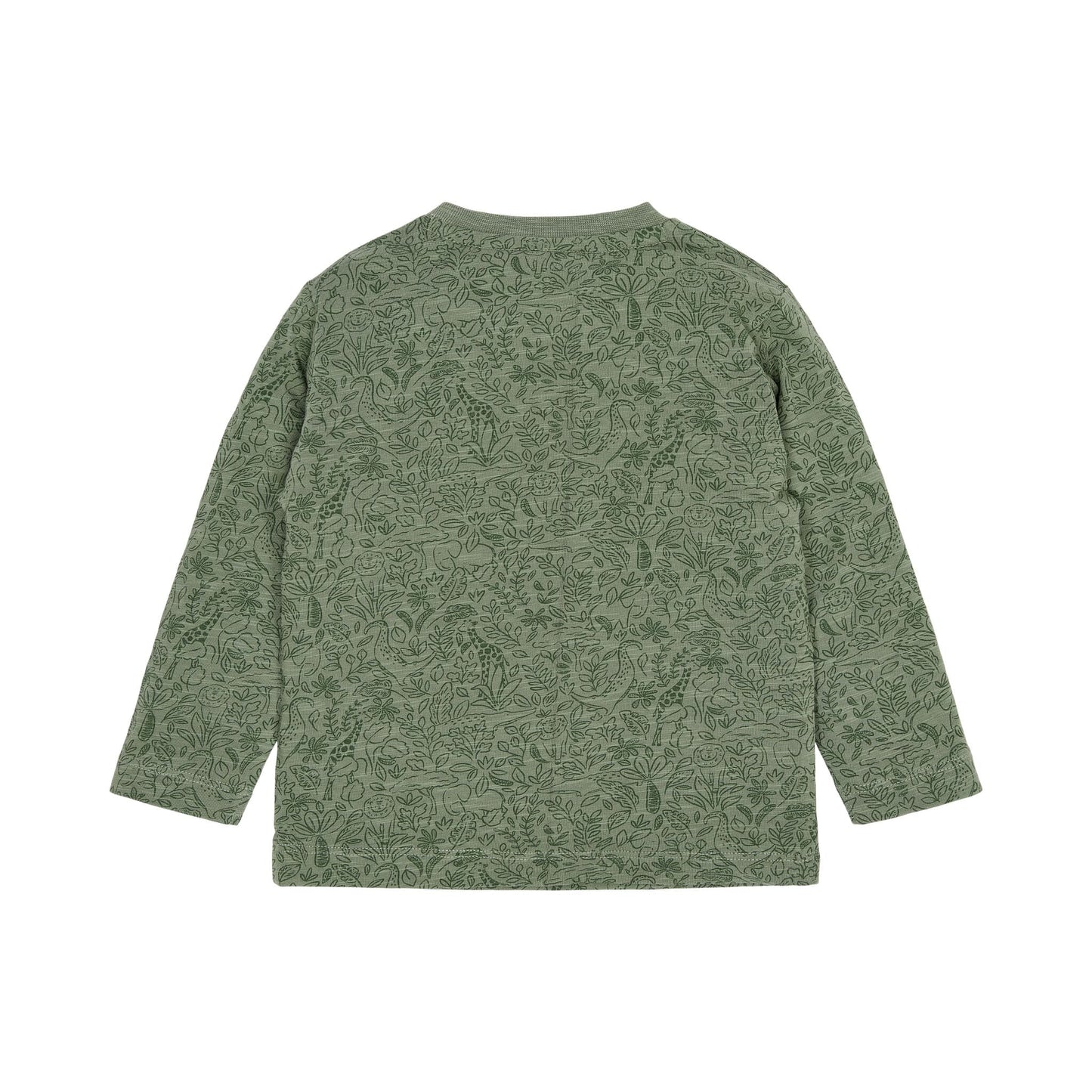 Langarmshirt Grün mit Aufdruck Little Dutch Detail