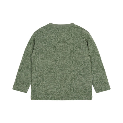 Langarmshirt Grün mit Aufdruck Little Dutch Detail