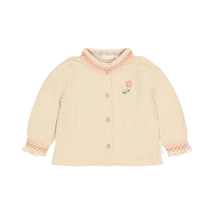 Bluse mit langen Ärmeln Beige Little Dutch
