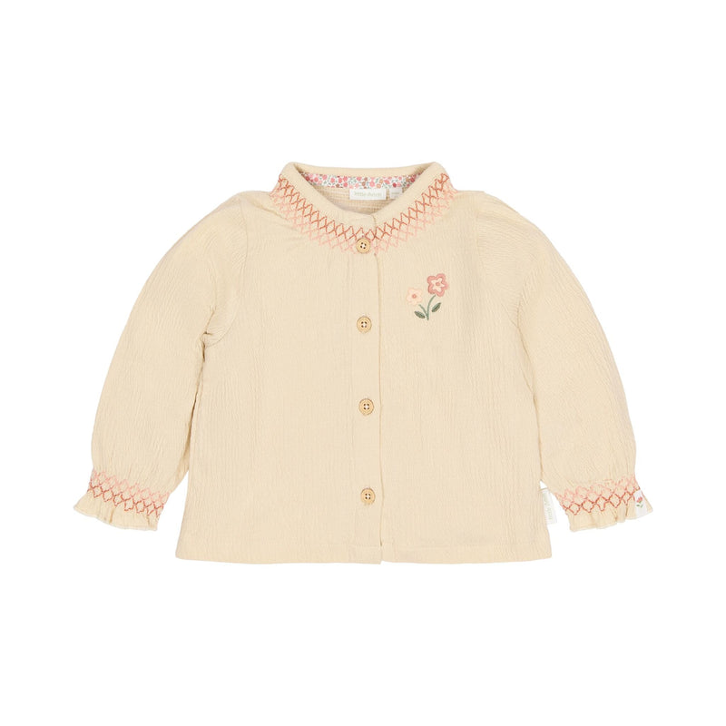 Bluse mit langen Ärmeln Beige Little Dutch