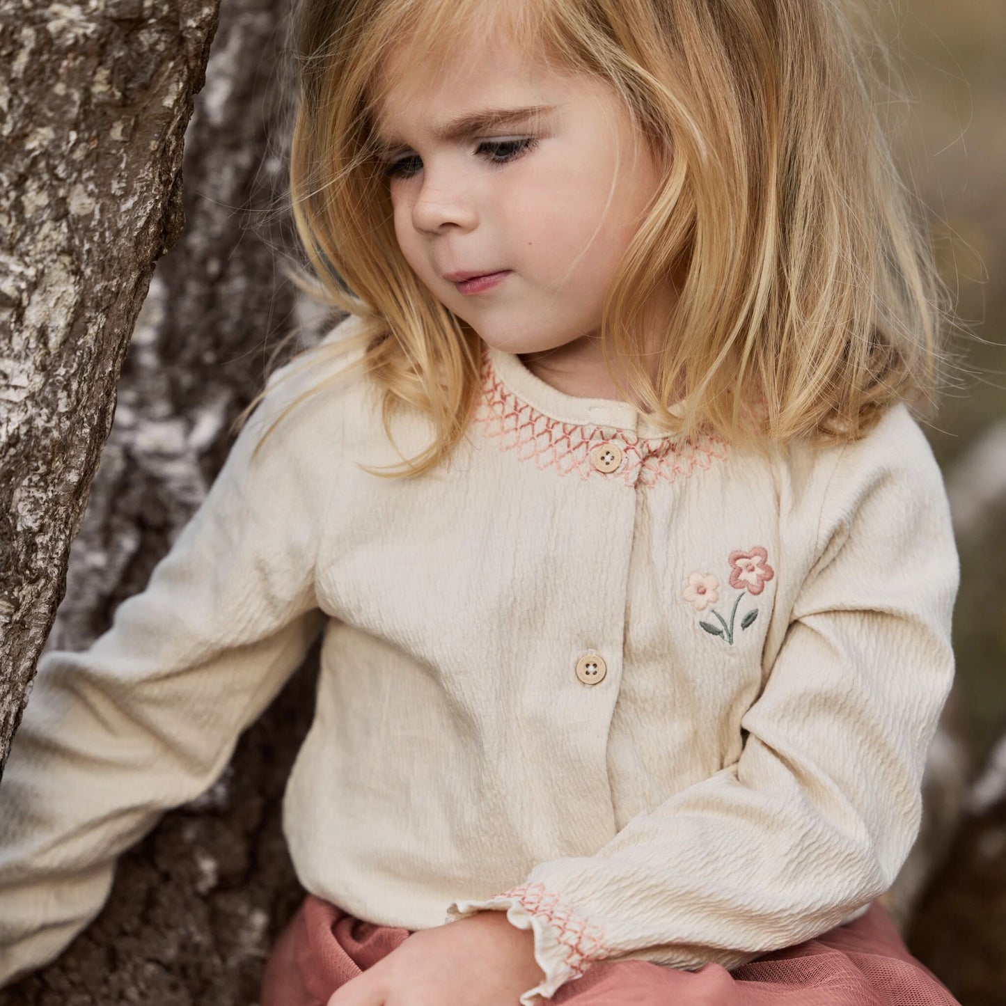Bluse mit langen Ärmeln Beige Little Dutch Lifestyle