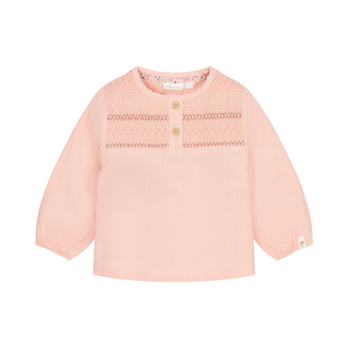 Bluse mit langen Ärmeln Rosa Little Dutch