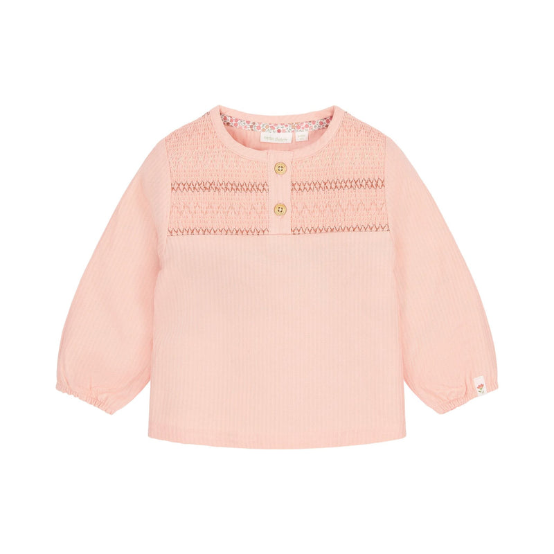 Bluse mit langen Ärmeln Rosa Little Dutch