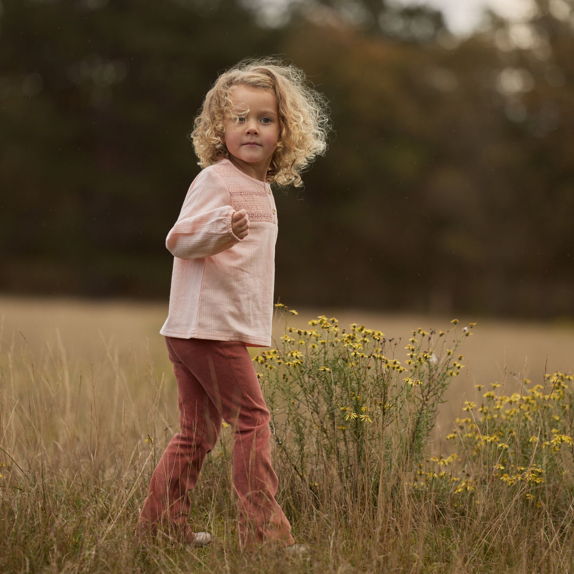 Bluse mit langen Ärmeln Rosa Little Dutch Lifestyle