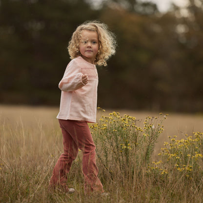 Bluse mit langen Ärmeln Rosa Little Dutch Lifestyle