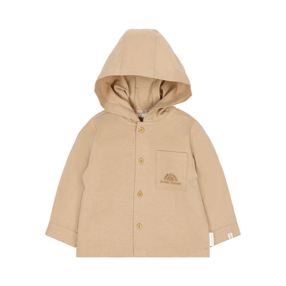 Overshirt Beige mit Kapuze Little Dutch