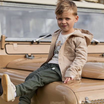 Overshirt Beige mit Kapuze Little Dutch Lifestyle