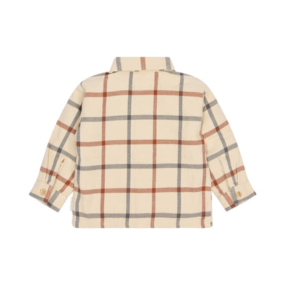 Overshirt Beige kariert