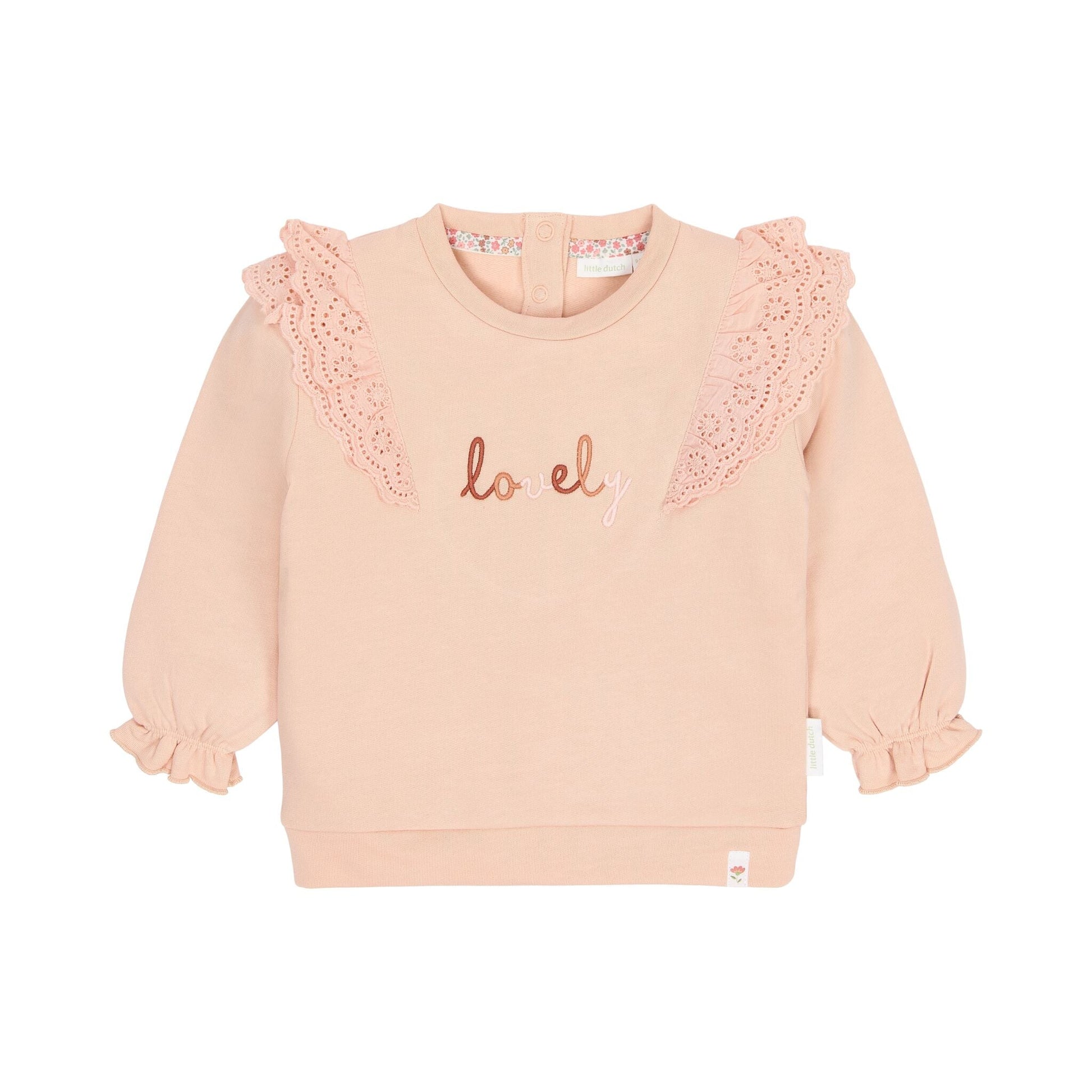 Pullover Rosa mit Rüschen Little Dutch