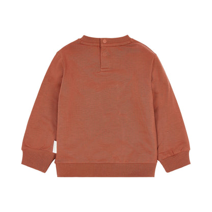 Pullover Rot mit Safari Friends Stickerei