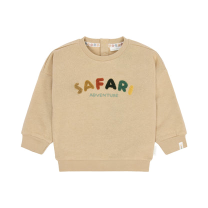 Pullover mit Sand-Safari-Print