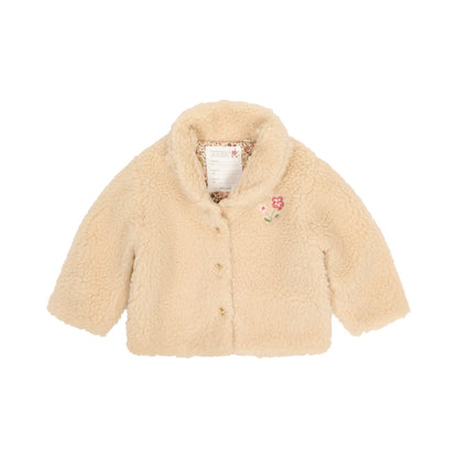 Teddy Cardigan Beige Little Dutch